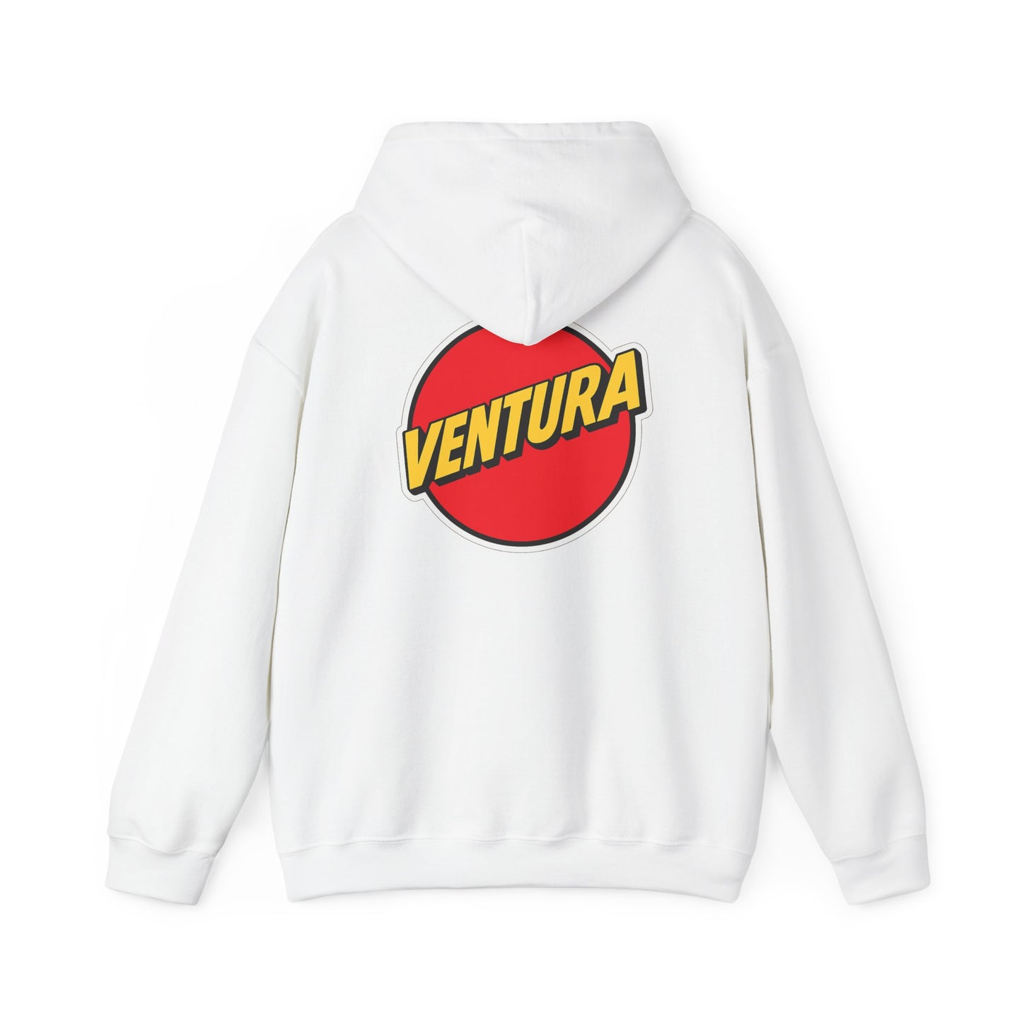 Ventura Logo Hoodie — White Ventura Sweatshirt
