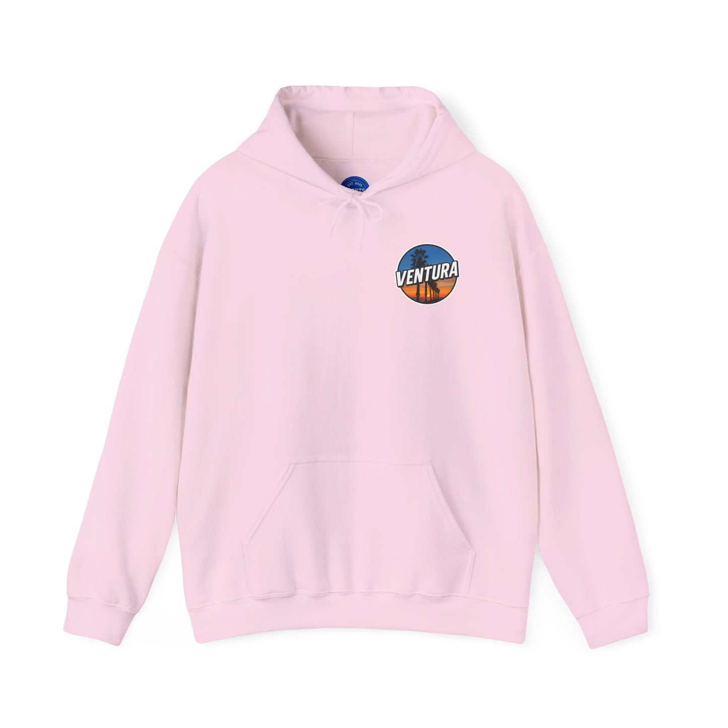 Ventura Surfer's Point Sunset Hoodie — Light Pink Ventura Sweatshirt