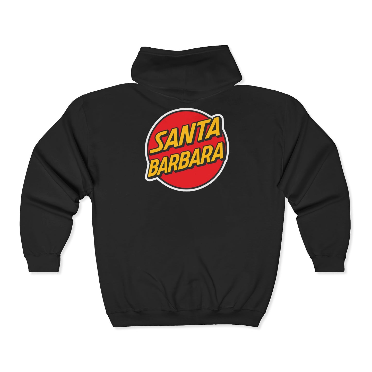 Santa Barbara Retro Zip Hoodie