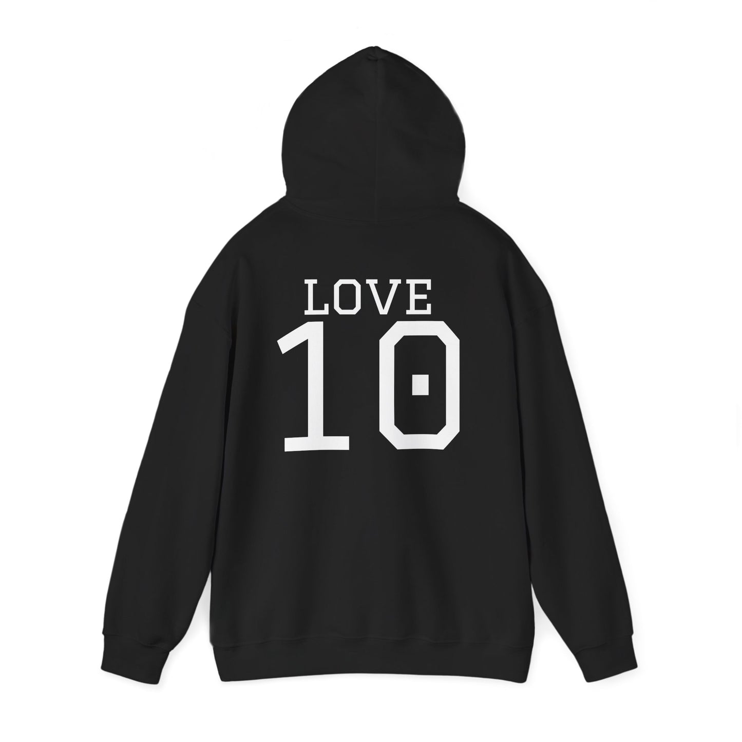 Packers Love #10 Hoodie — Green Bay Football Fan Sweatshirt (Black)