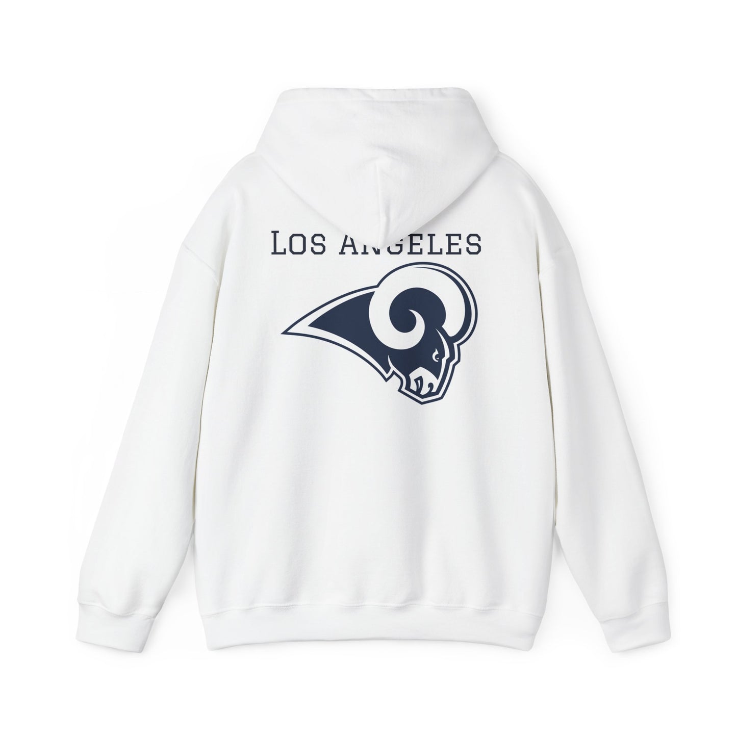 Los Angeles Rams Hoodie — Team Logo Fan Sweatshirt (White)