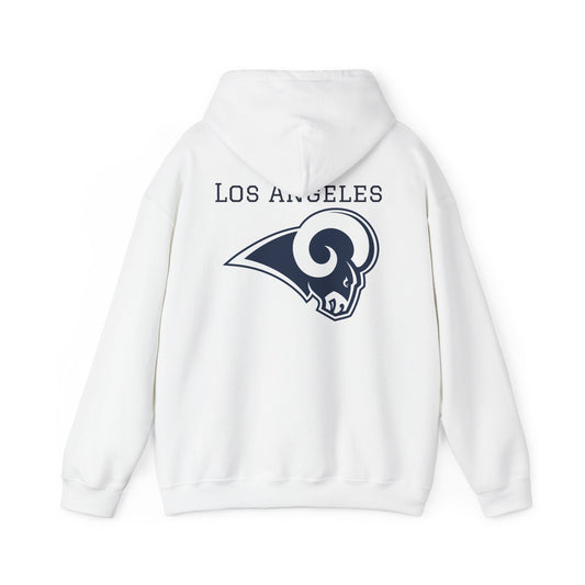 Los Angeles Rams Hoodie — Team Logo Fan Sweatshirt (White)